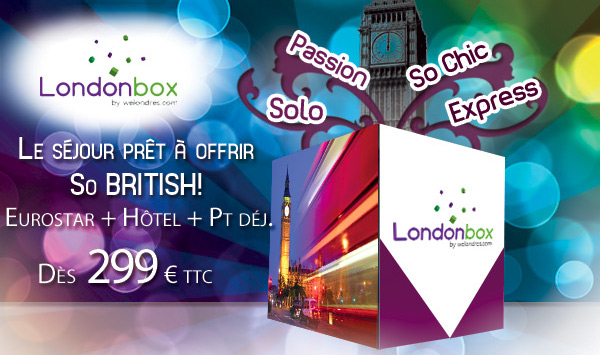 Coffret cadeau London Box, l'idée cadeau noel tout compris